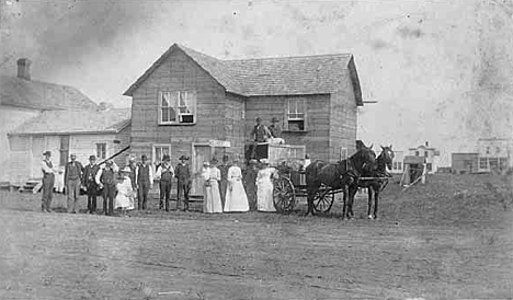 Sophie Olson's millinery shop, Fertile Minnesota, 1888