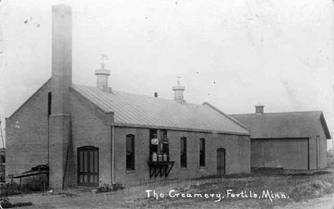 Creamery, Fertile Minnesota, 1910