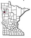 Location of Fertile Minnesota