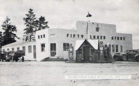 Fifty Lakes Store, Fifty Lakes Minnesota, 1947