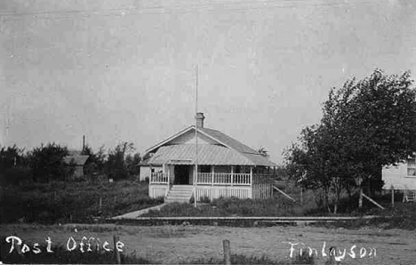 Post Office in Finlayson Minnesota, 1910's?