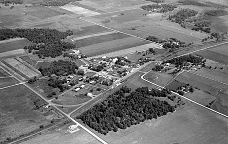 Aerial view, Flensburg Minnesota, 1969