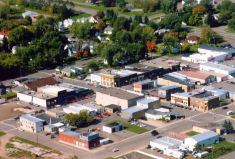 Aerial view of Downtown Foley Minnesota, 2007