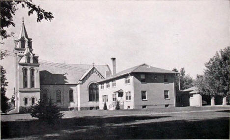 St. John's Church and new Parish House, Foley Minnesota, 1954