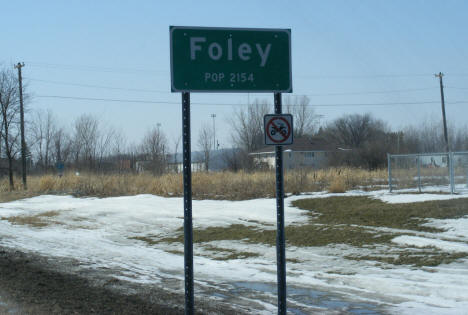Population Sign, Foley Minnesota, 2009
