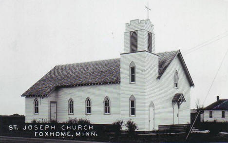 St. Joseph Church, Foxhome Minnesota, 1930's?