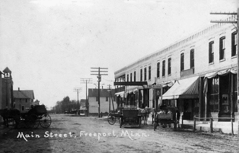Main Street, Freeport Minnesota, 1911
