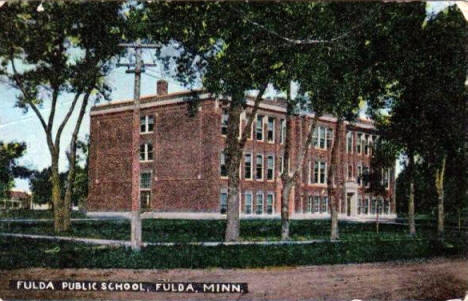Fulda High School, Fulda Minnesota, 1908