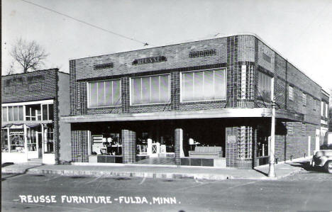 Reusse Furniture, Fulda Minnesota, 1930's