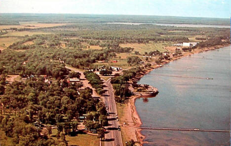Aerial view, Garrison Minnesota, 1960's