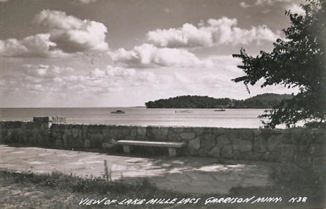 View of Lake Mille Lacs, Garrison Minnesota, 1950's