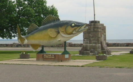 Another view of the famed giant walleye in Garrison Minnesota