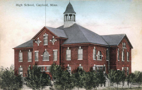 High School, Gaylord Minnesota, 1910's
