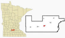 Location of Gaylord, Minnesota
