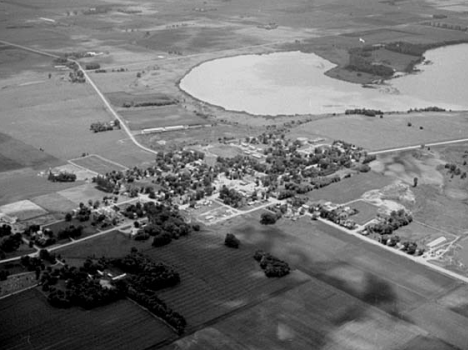 Aerial view, Geneva Minnesota, 1972