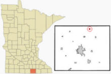 Location of Geneva, Minnesota