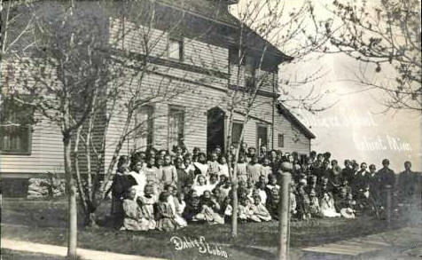 School and students, Ghent Minnesota, 1911