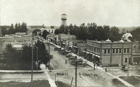 Main Street, Gibbon Minnesota, 1910