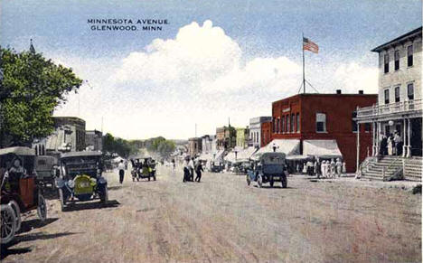 Minnesota Avenue, Glenwood Minnesota, 1910