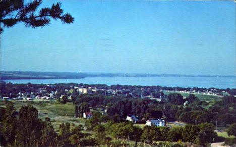View from Mount Lookout, Glenwood Minnesota, 1965