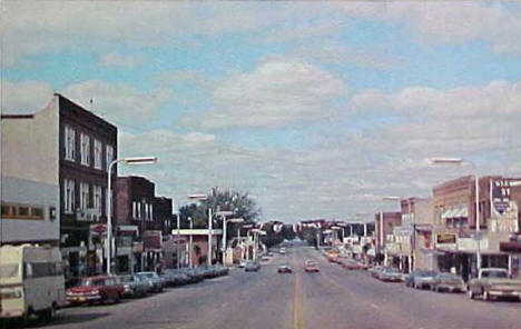 Street scene, Glenwood Minnesota, 1960's