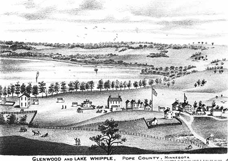 Glenwood and Lake Whipple, Pope County, Minnesota, 1874