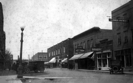 Franklin Street looking north, Glenwood Minnesota, 1920?