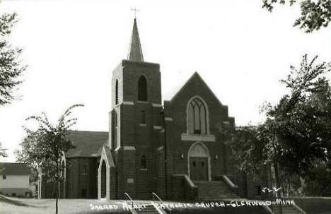 Sacred Heart Catholic Church, Glenwood Minnesota, 1950's?