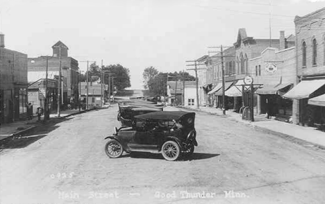 Main Street, Good Thunder Minnesota, 1920's