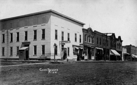 Street scene, Good Thunder Minnesota, 1909