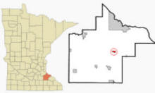 Location of Goodhue, Minnesota