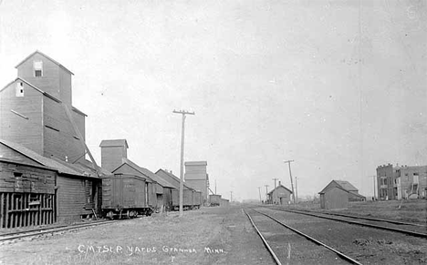 C. M. St. Paul Railroad yards, Granada Minnesota, 1900