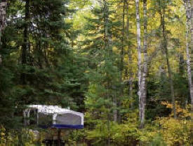 Kimball Lake Campground in the Superior National Forest near Grand Marais Minnesota