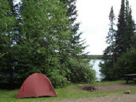 Devil Track Lake Campground in the Superior National Forest near Grand Marais Minnesota