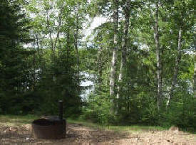 Two Island Lake Campground in the Superior National Forest near Grand Marais Minnesota