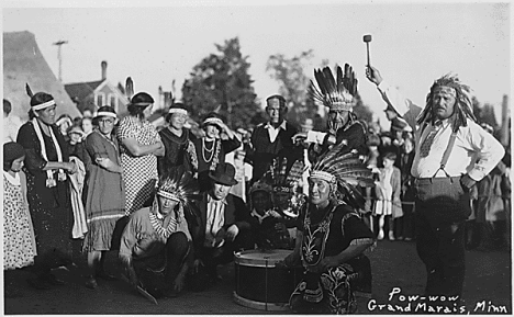 Pow-wow at Grand Marais, Minnesota, 1930