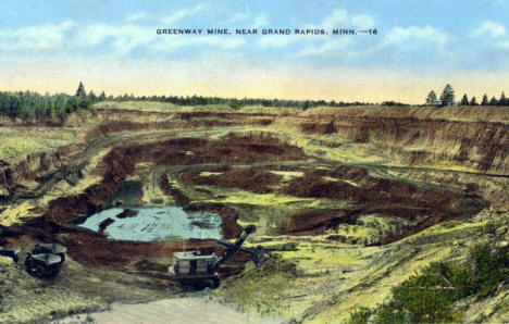 Greenway Mine, Grand Rapids Minnesota, 1940's?