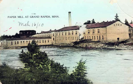 Paper Mill, Grand Rapids Minnesota, 1910