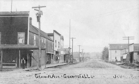 Granite Avenue, Granite Falls Minnesota, 1910's
