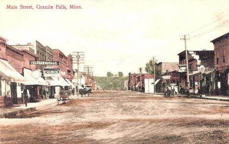 Main Street, Granite Falls Minnesota, 1900's