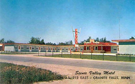 Scenic Valley Motel, Granite Falls Minnesota, 1960's?