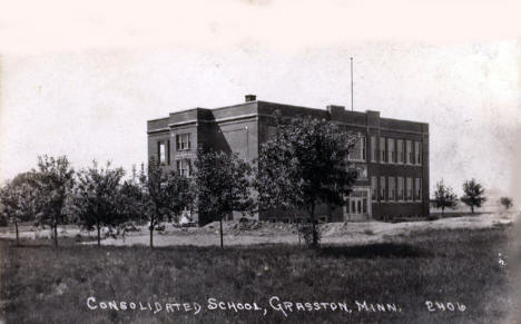 Consolidated School, Grasston Minnesota, 1910's