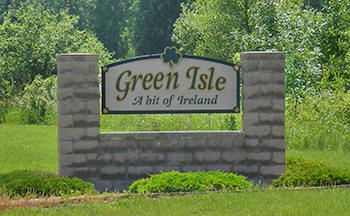 Green Isle Minnesota sign