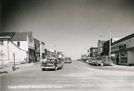 Main Street, Greenbush Minnesota, 1950's