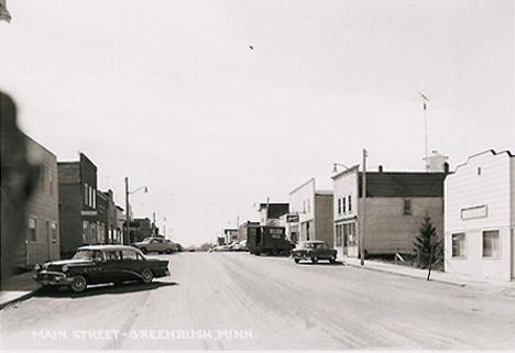 Main Street, Greenbush Minnesota, 1950's