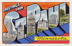 Greetings from St. Paul Minnesota Postcard
