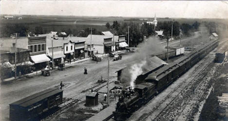 View of Grove City Minnesota, 1907