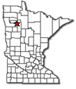 Location of Gully Minnesota
