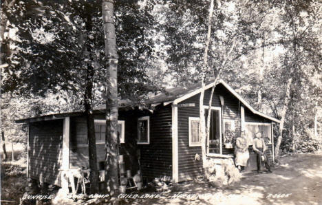Sunrise Camp on Child Lake, Hackensack Minnesota, 1940's