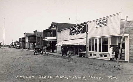 Street Scene, Hackensack Minnesota, 1925